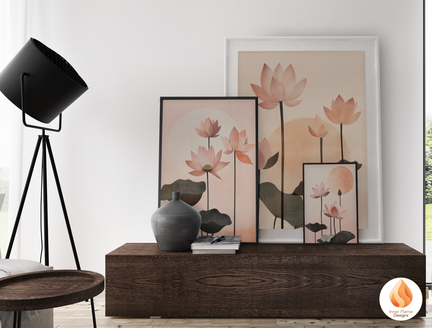 Exquisite Japandi Art for Modern Home Design | Triptych Artwork