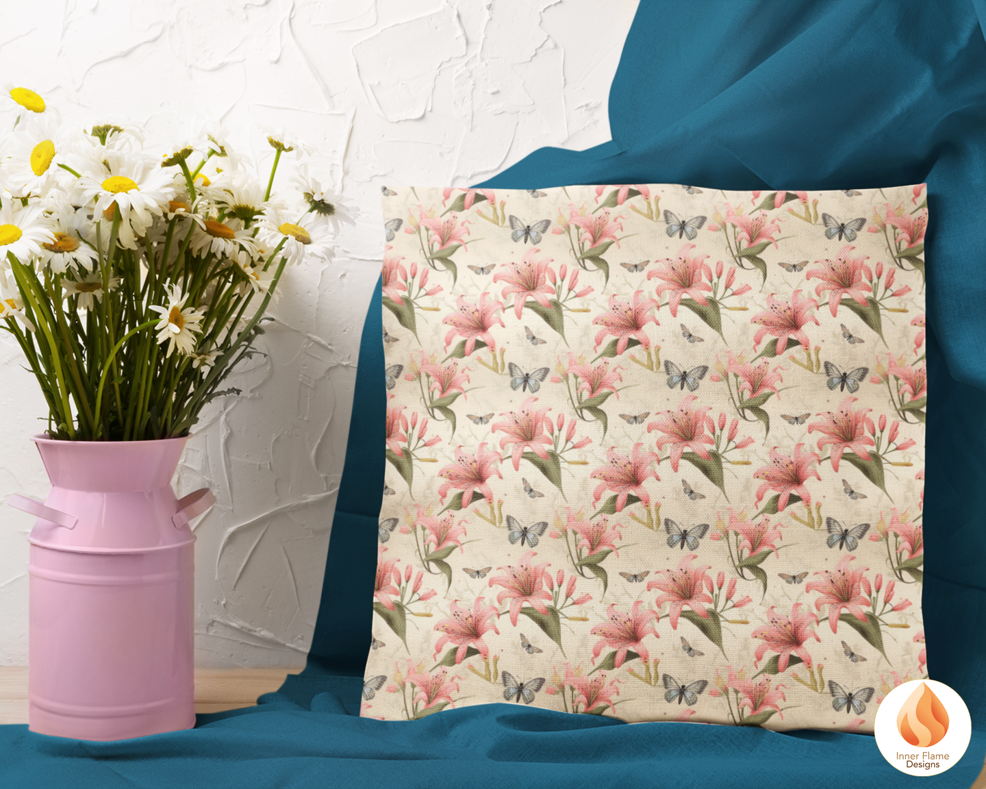 Spring Lily Floral Surface Patterns | Seamless Patterns for Wallpaper, Textiles, Packaging and Digital Designs