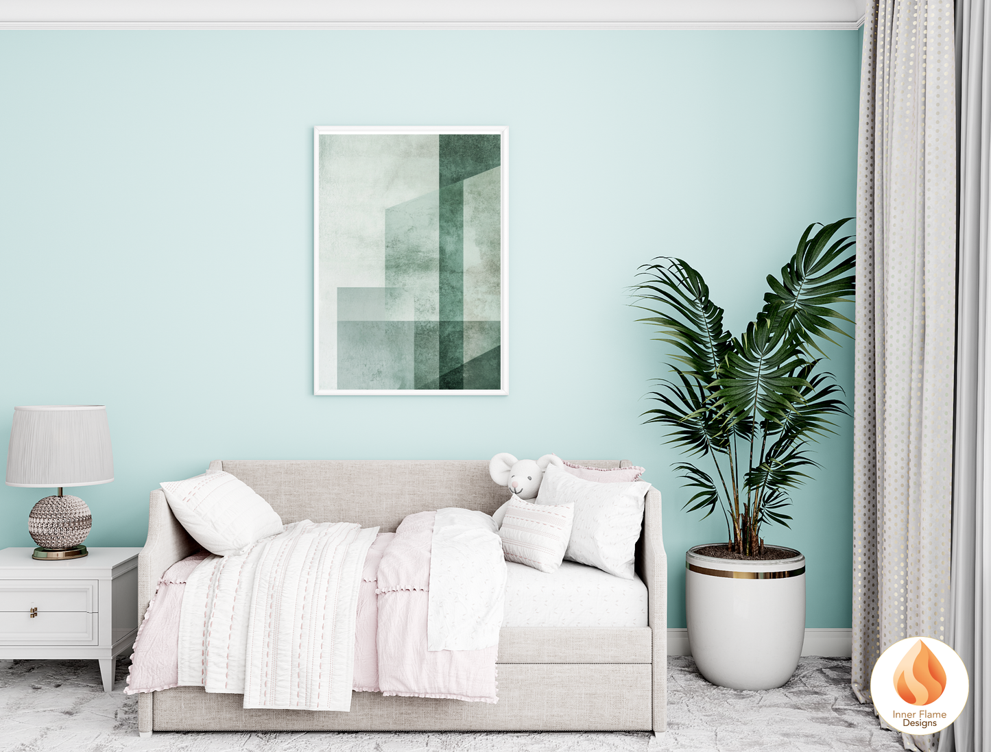 Simple Geometric Artwork for Modern Home Design | Triptych Artwork