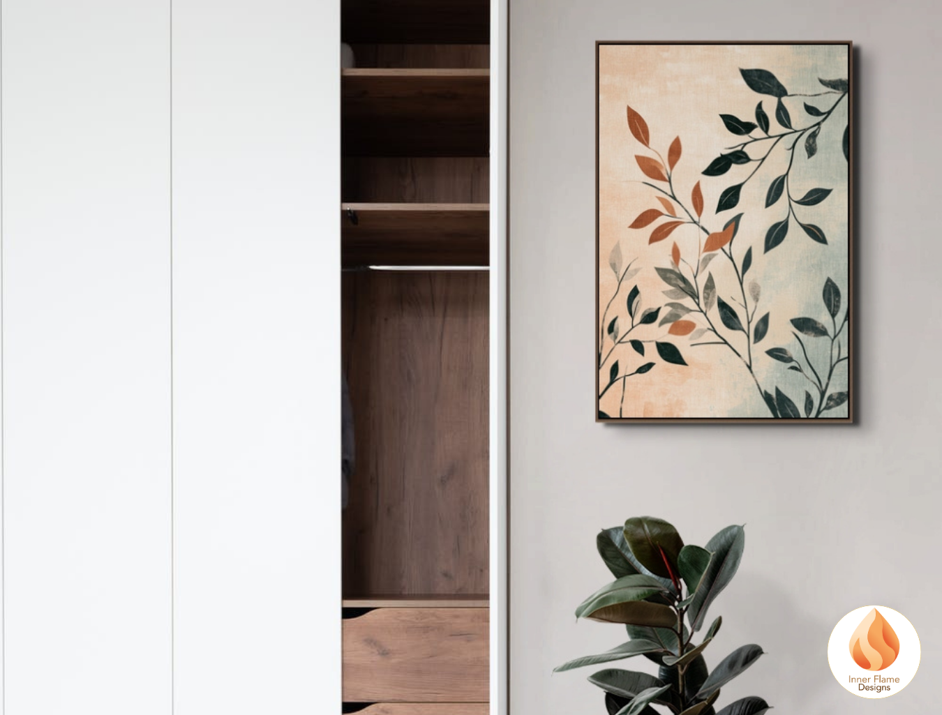 Elegant Botanical Art for Modern Home Design | Triptych Artwork