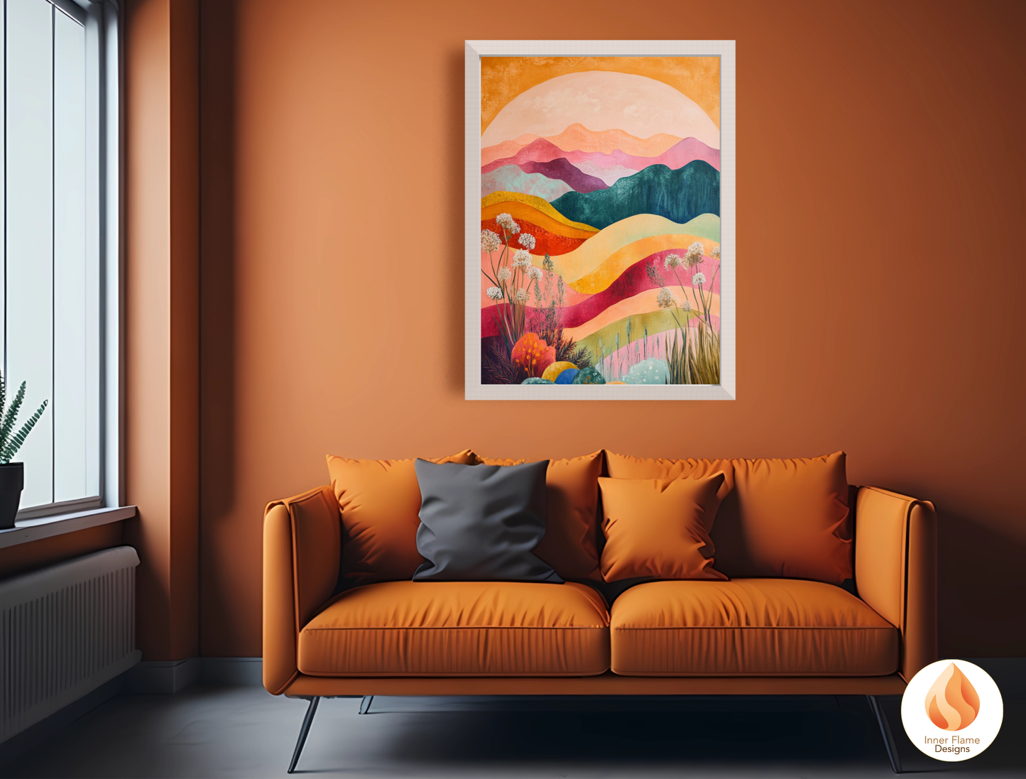 Dramatic Boho Wall Art Décor for Modern Home Design | Triptych Artwork (Series 1)