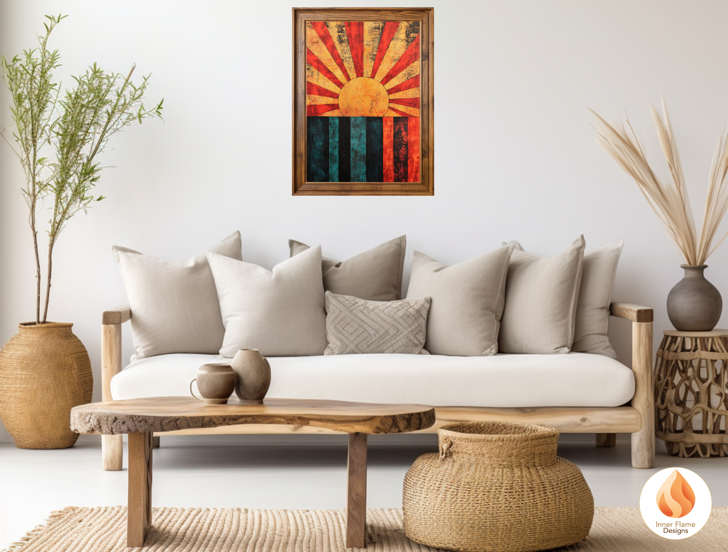 Vivid Cosmic Boho Wall Art Décor for Modern Home Design | Triptych Artwork (Series 2)