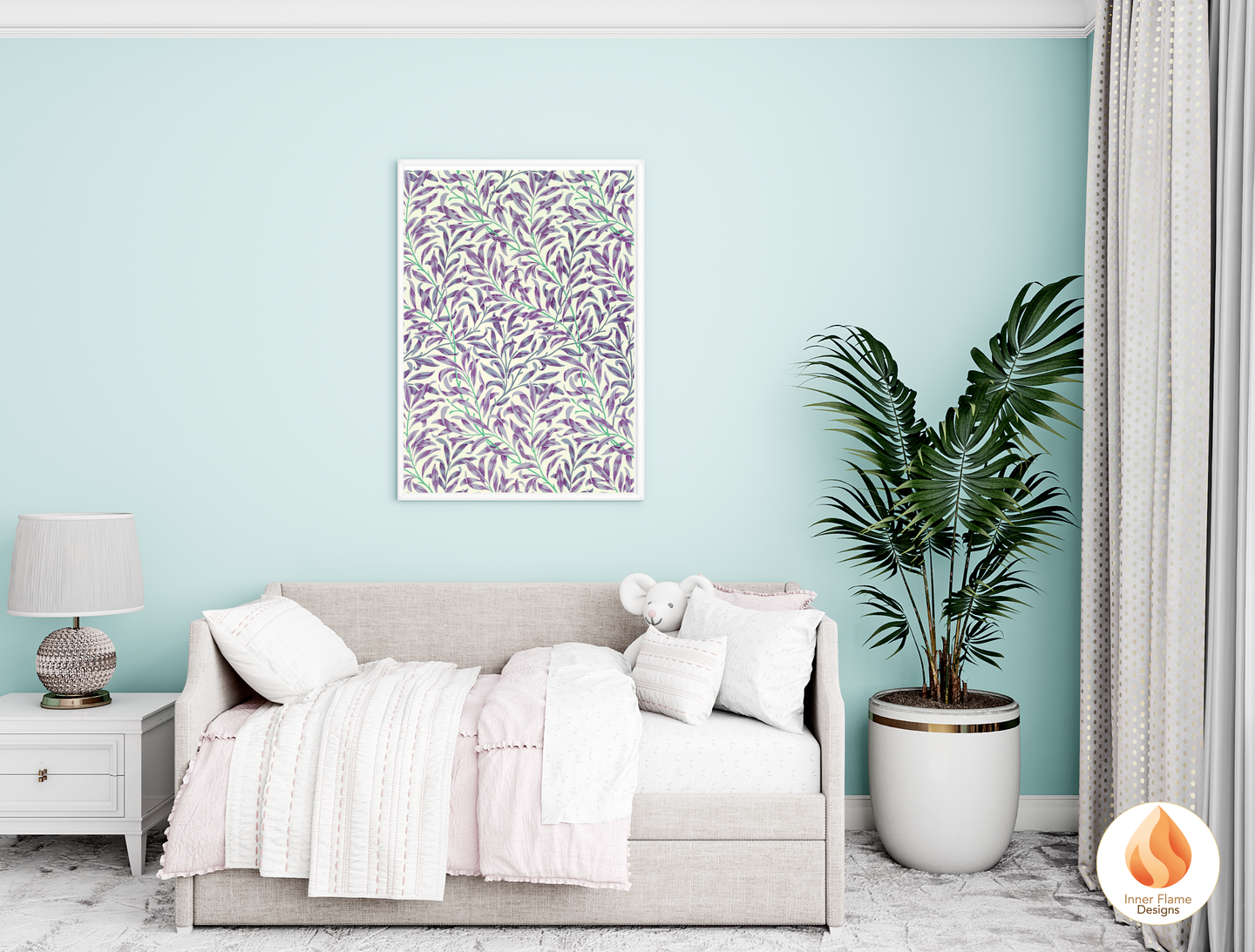 William Morris Inspired Designs - "Willow Bough" | Abstract Botanical Art for Modern Home Design |