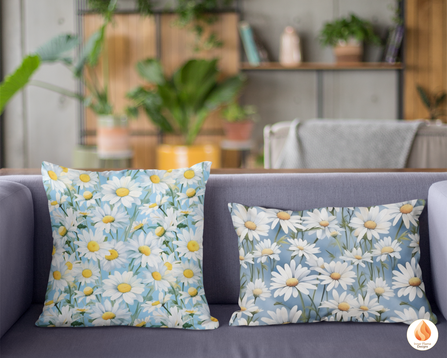 Watercolour Daisy Floral Surface Patterns | Seamless Patterns for Wallpaper, Textiles, Packaging and Digital Designs