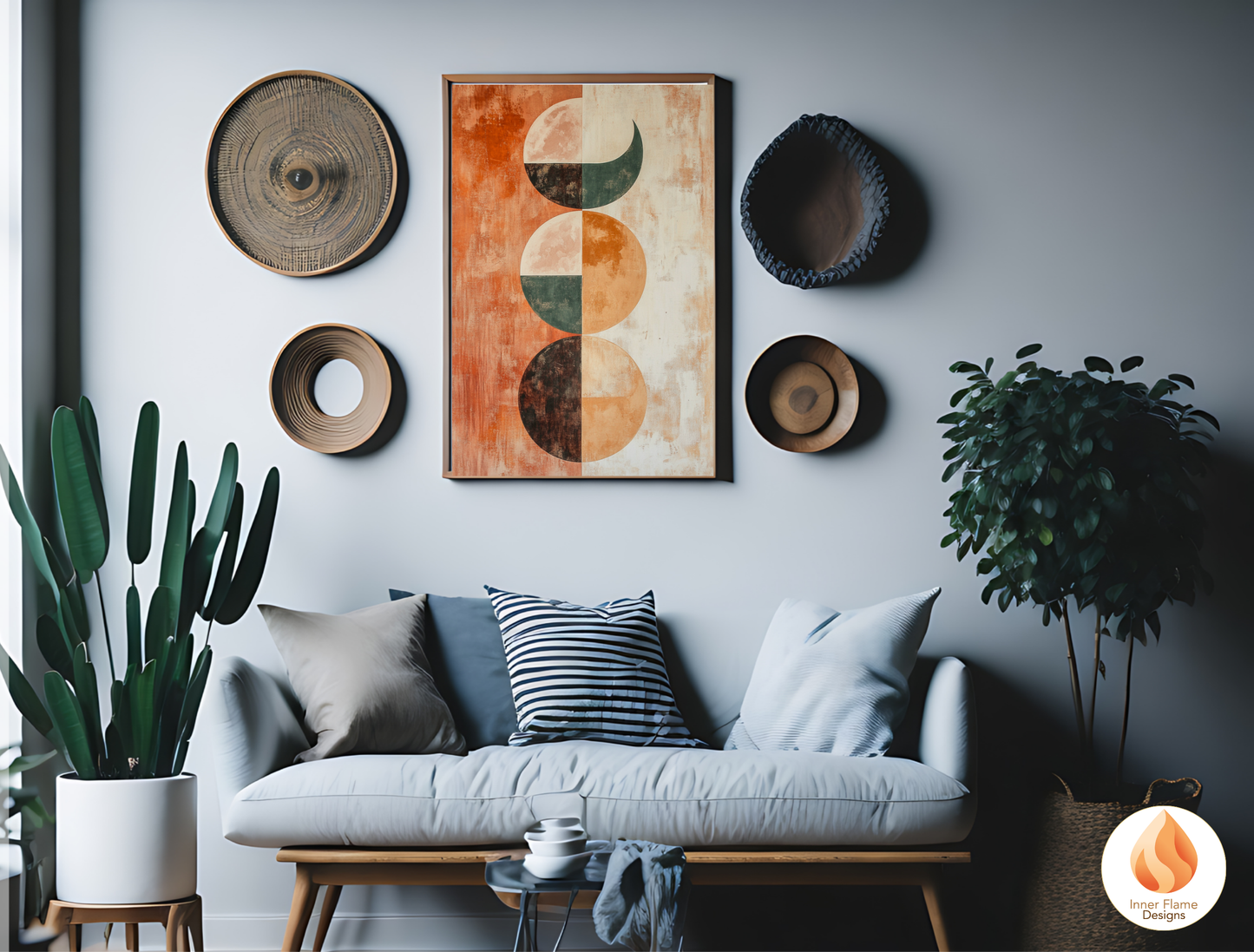Cosmic Boho Wall Art Décor for Modern Home Design | Triptych Artwork (Series 2)