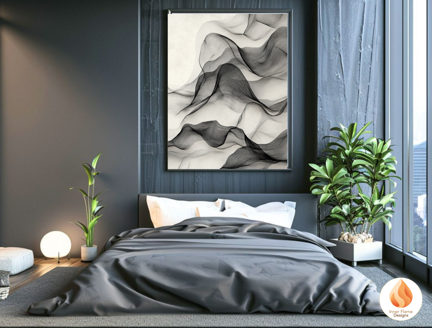 Intricate Line Art for Modern Home Design | Triptych Artwork
