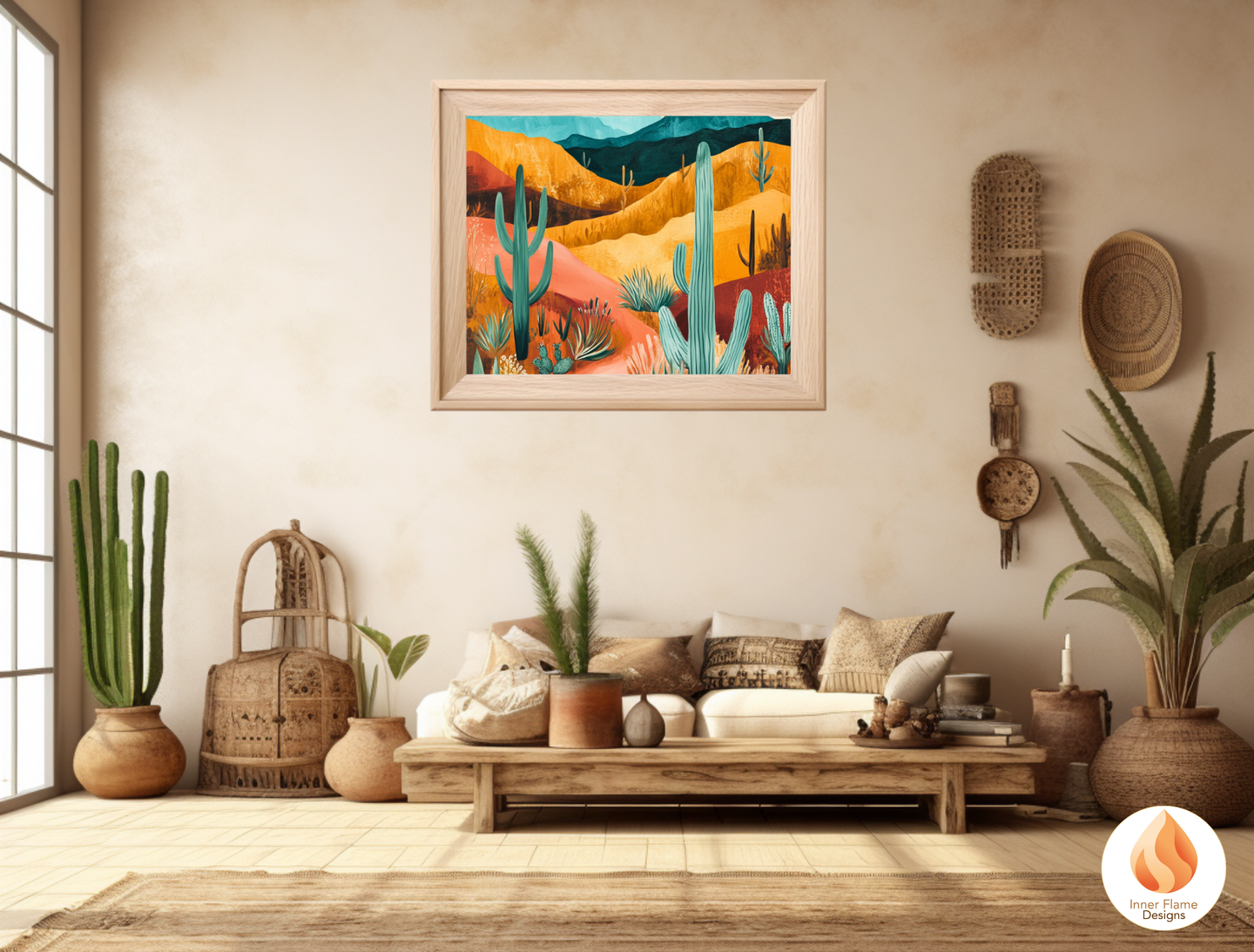 Exotic Boho Wall Art Décor for Modern Home Design | Triptych Artwork