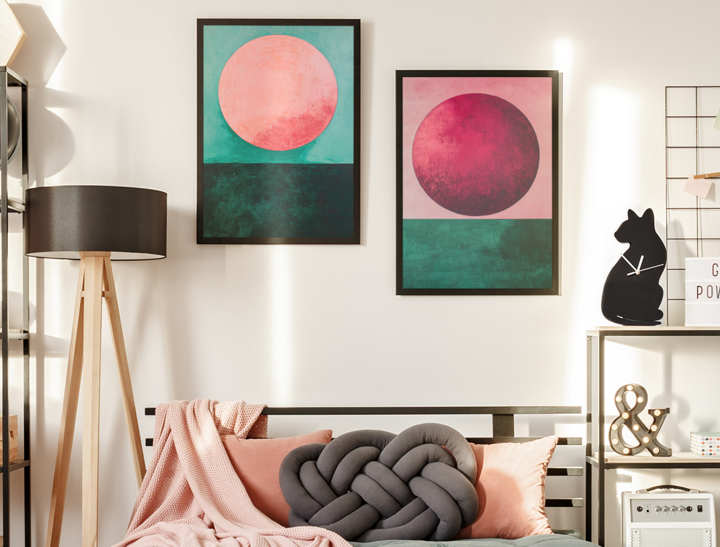 Dynamic Geometric Artwork for Modern Home Design | Triptych Artwork