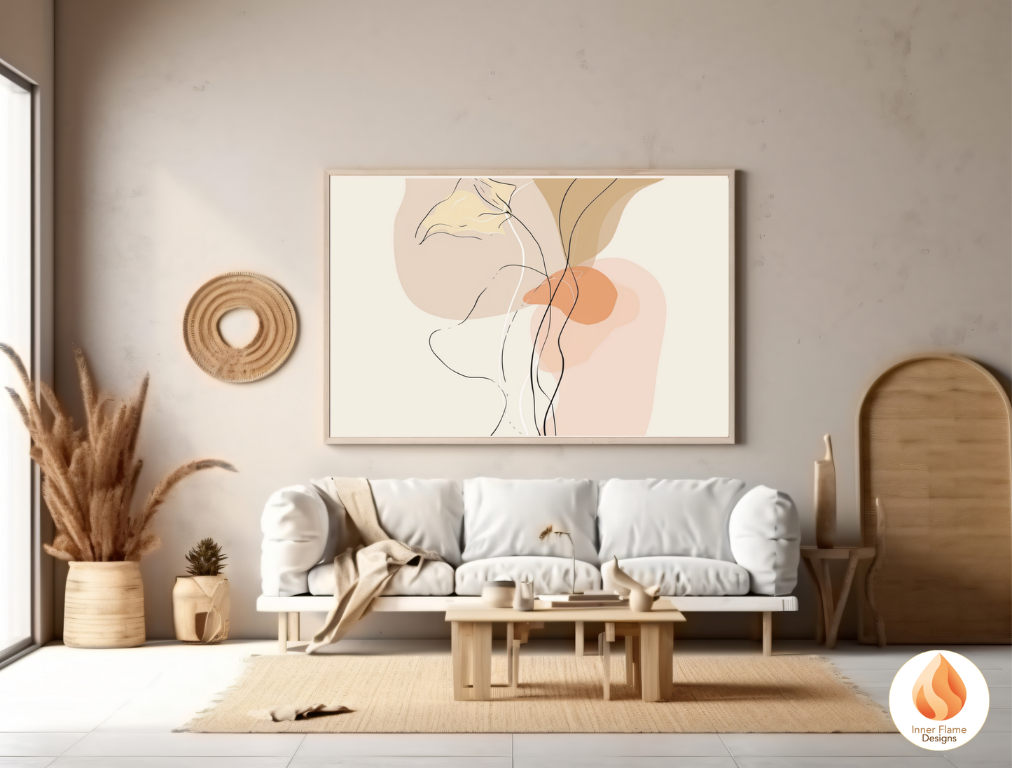 Graceful Line Art for Modern Home Design | Triptych Artwork (Series 2)