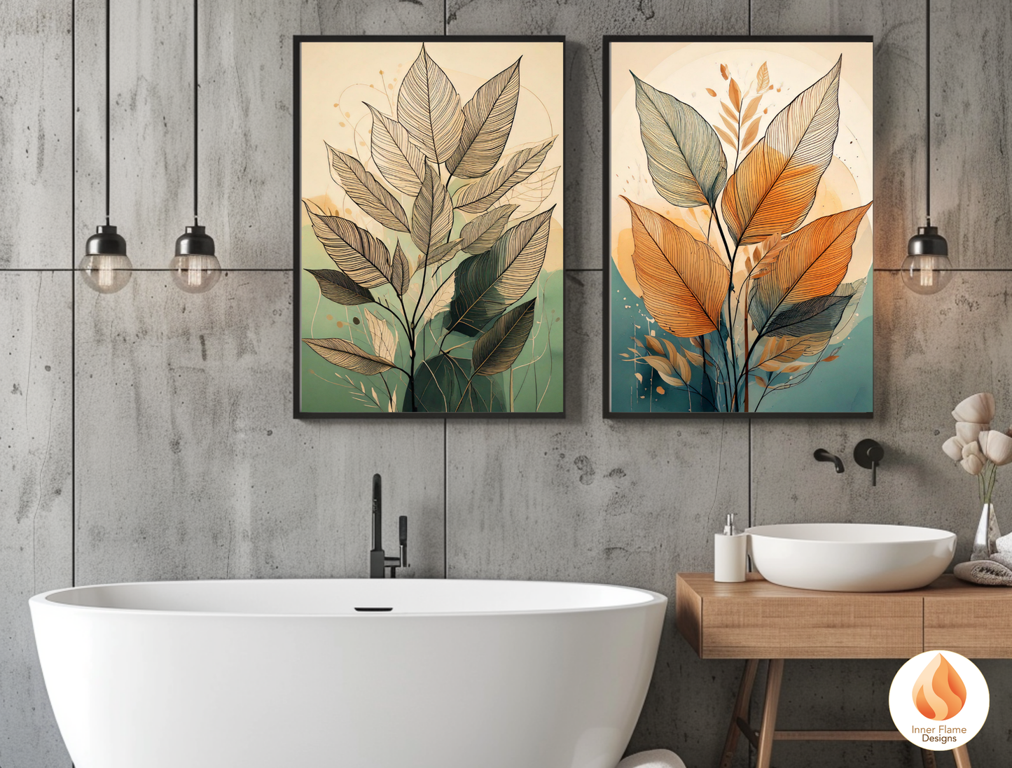 Striking Botanical Art for Modern Home Design | Diptych Art