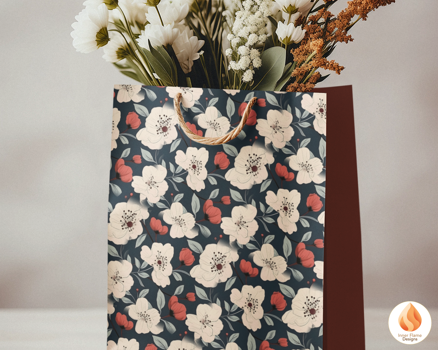 Japandi Rose Floral Surface Patterns | Seamless Patterns for Wallpaper, Textiles, Packaging and Digital Designs