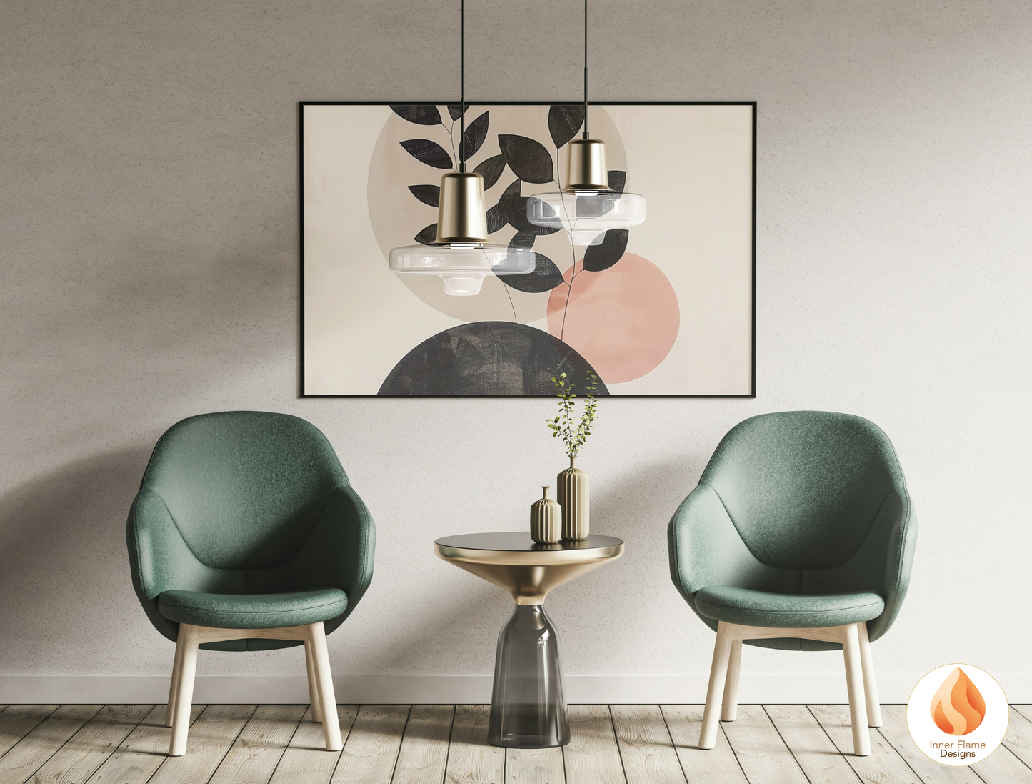 Charming Japandi Art for Modern Home Design | Triptych Artwork (Series 1)