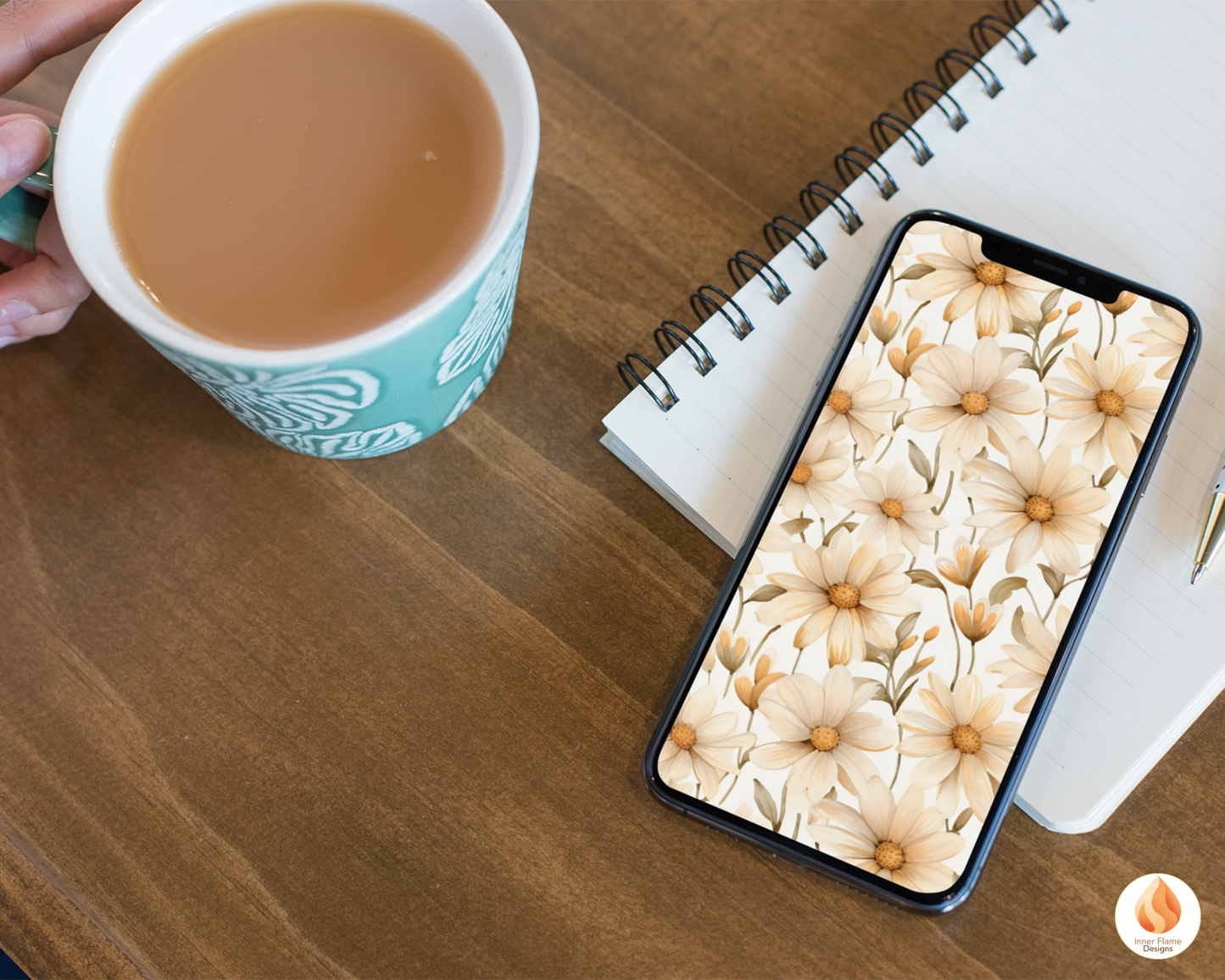 Watercolour Daisy Floral Surface Patterns | Seamless Patterns for Wallpaper, Textiles, Packaging and Digital Designs