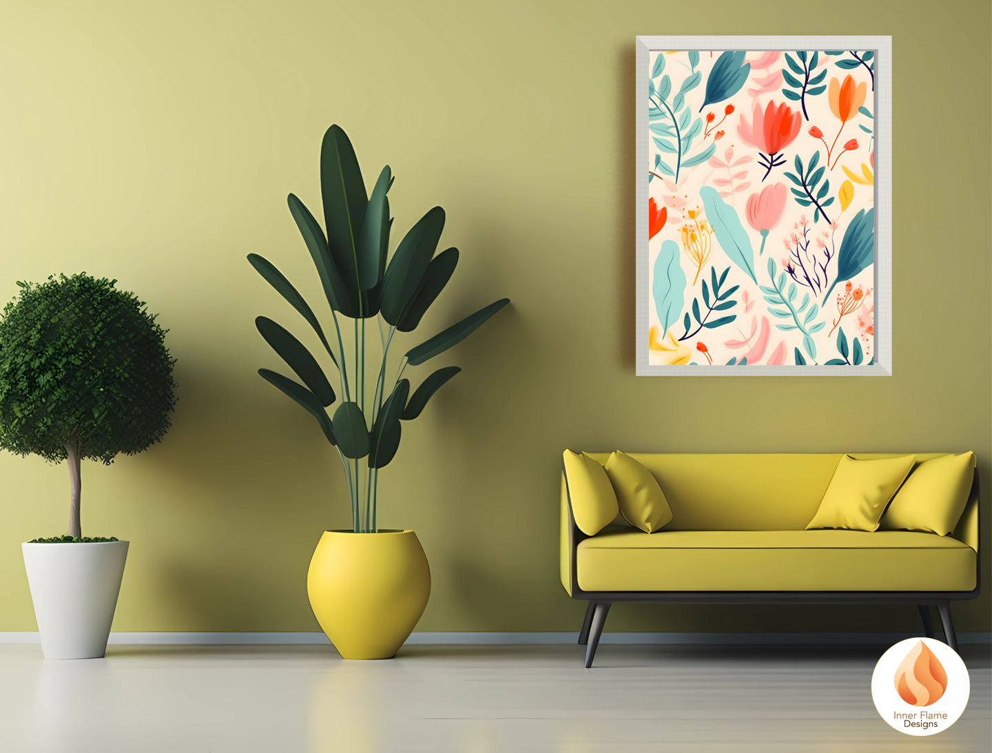 Cheerful Boho Wall Art Décor for Modern Home Design | Four Piece Wall Art