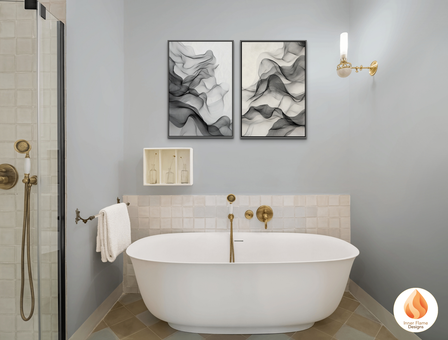 Intricate Line Art for Modern Home Design | Triptych Artwork