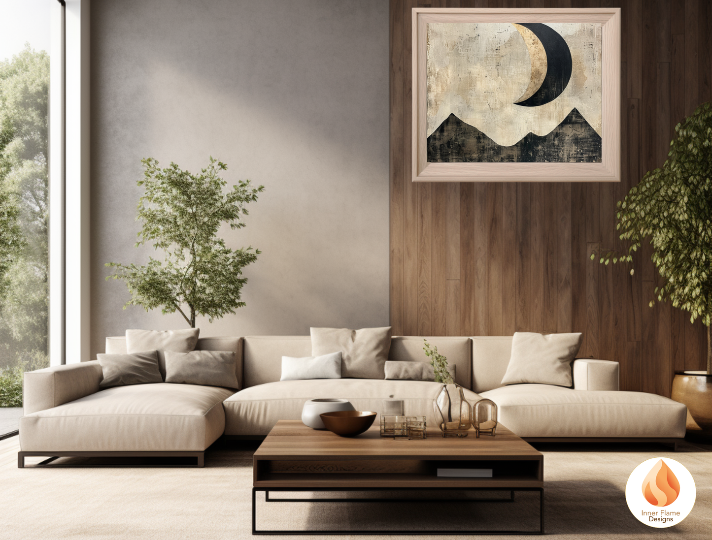 Ethereal Japandi Art for Modern Home Design | Triptych Artwork (Series 1)