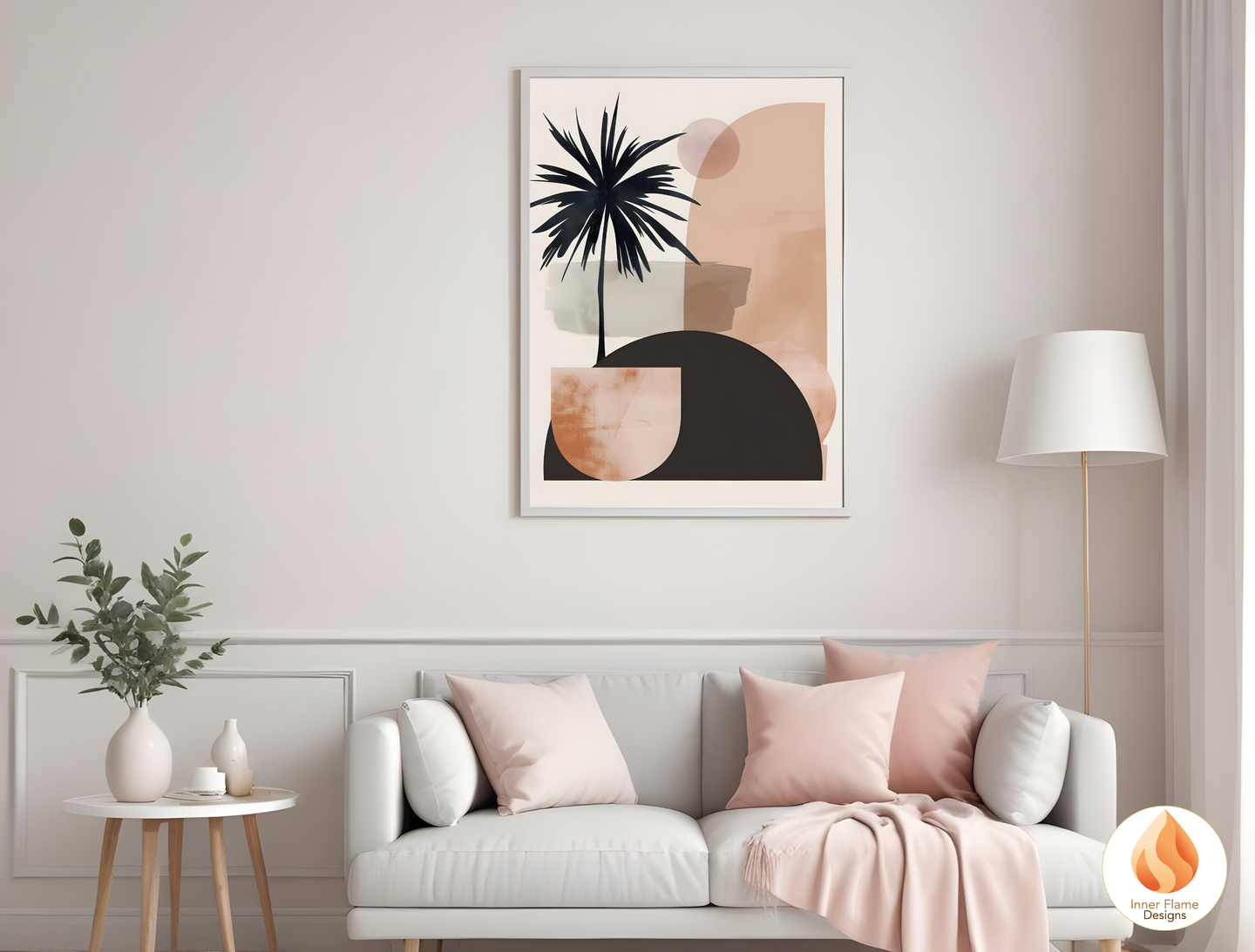 Calming Japandi Art for Modern Home Design | Triptych Artwork