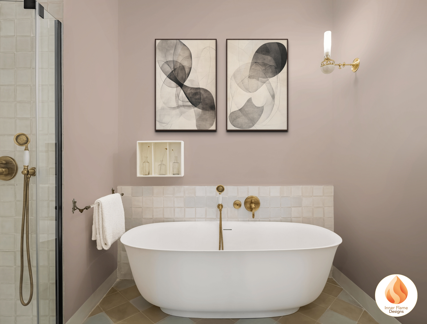 Serene Line Art for Modern Home Design | Triptych Artwork