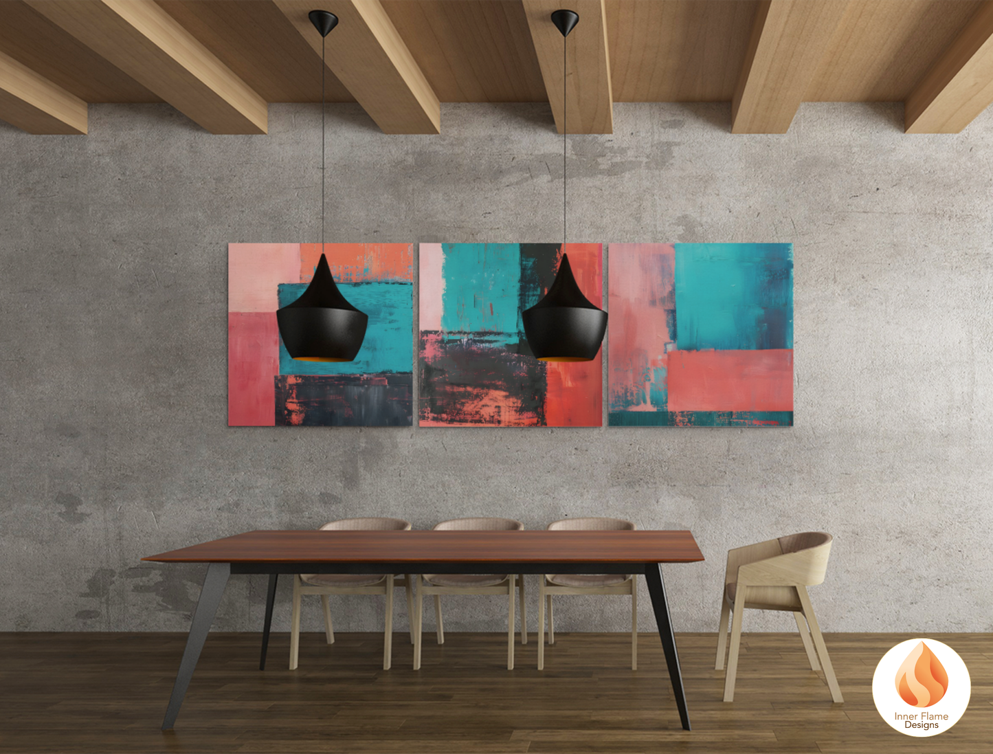 Expressive Minimalist Art for Modern Home Design | Triptych Artwork