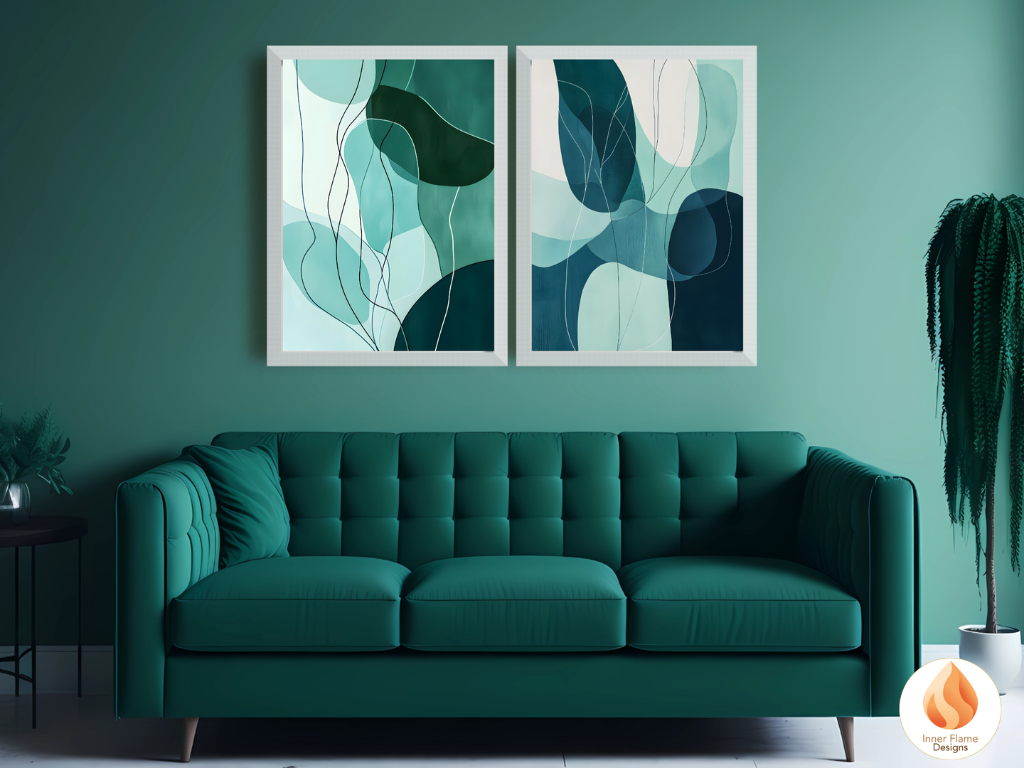 Whimsical Line Art for Modern Home Design | Triptych Artwork