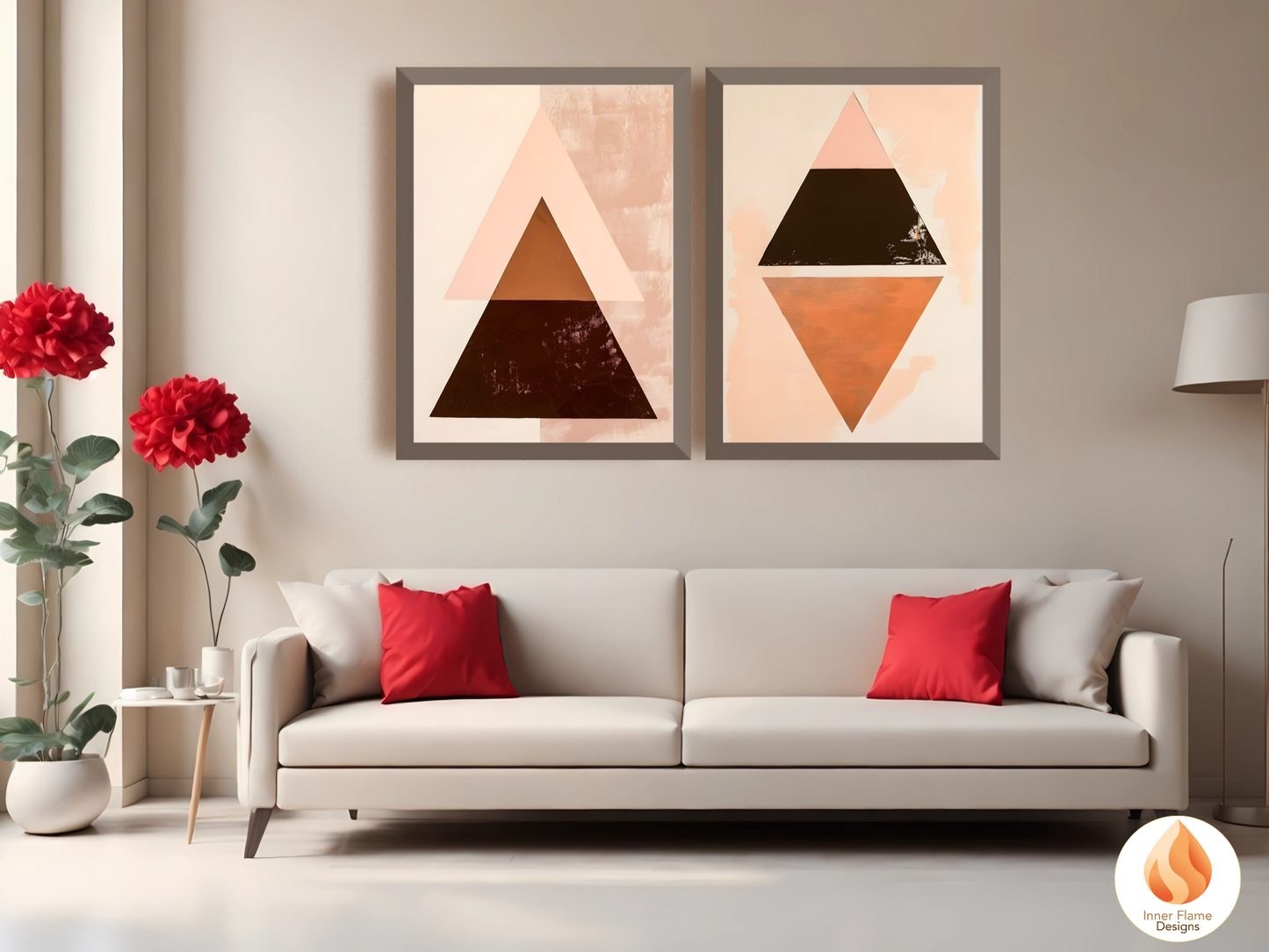 Classy Geometric Abstract Wall Art for Home Décor