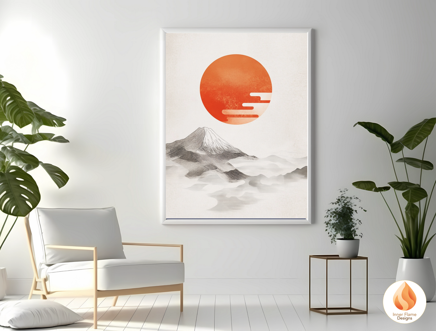 Harmonious Japandi Art for Modern Home Design | Diptych Artwork (Series 1)