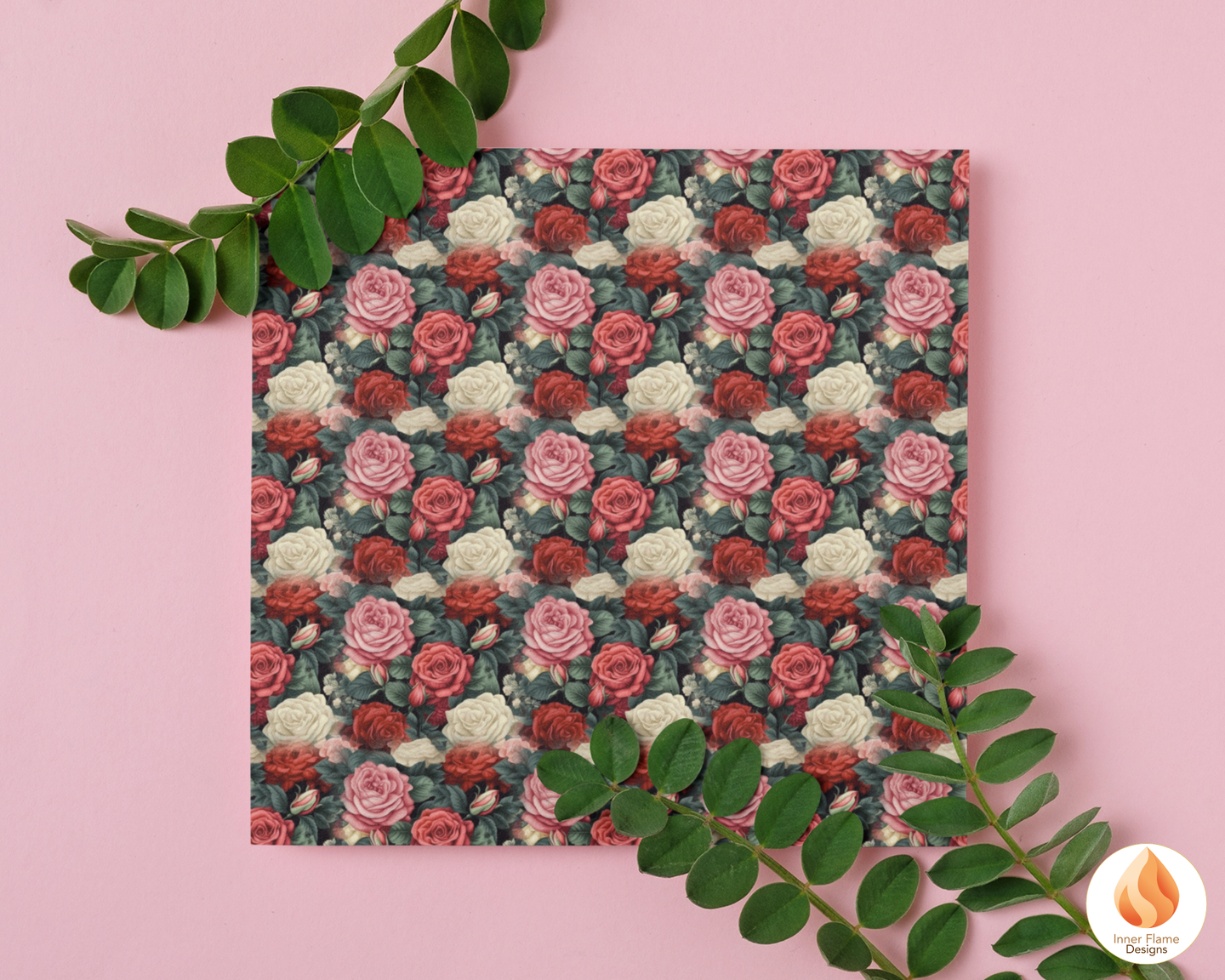 Bold Rose Floral Surface Patterns | Seamless Patterns for Wallpaper, Textiles, Packaging and Digital Designs