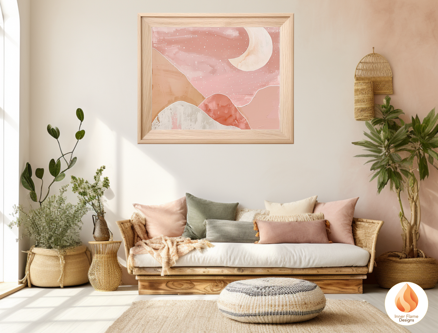 Soothing Boho Wall Art Décor for Modern Home Design | Triptych Artwork (Series 1)
