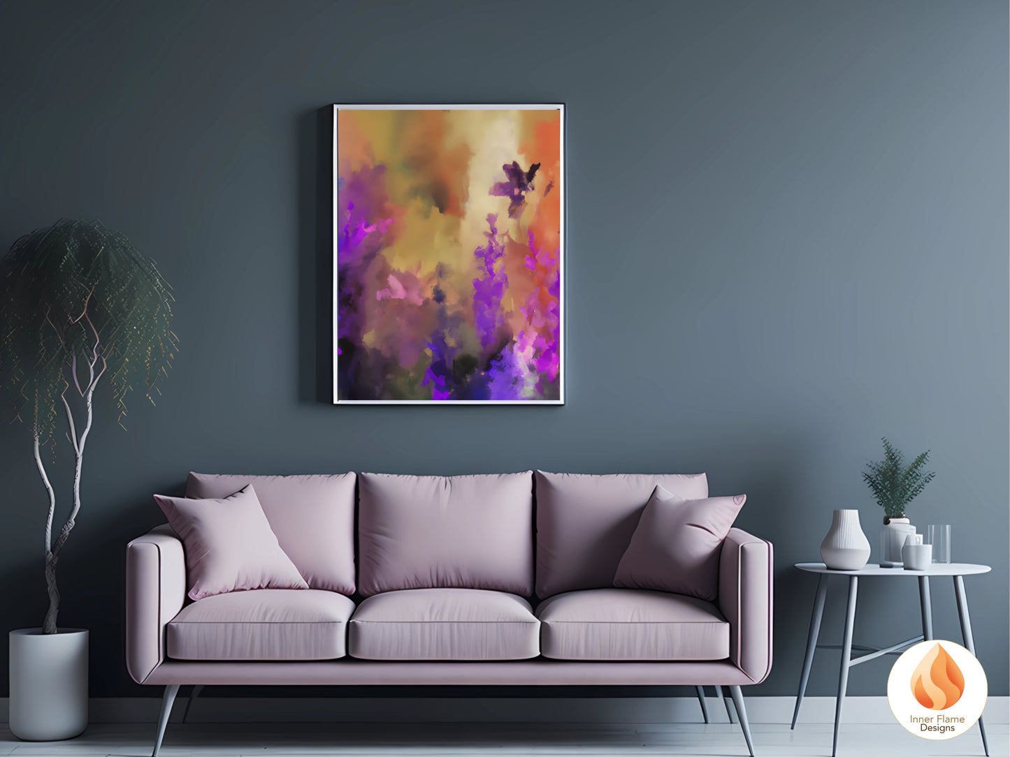 Enchanting Flower Artwork for Modern Home Design | Triptych Artwork