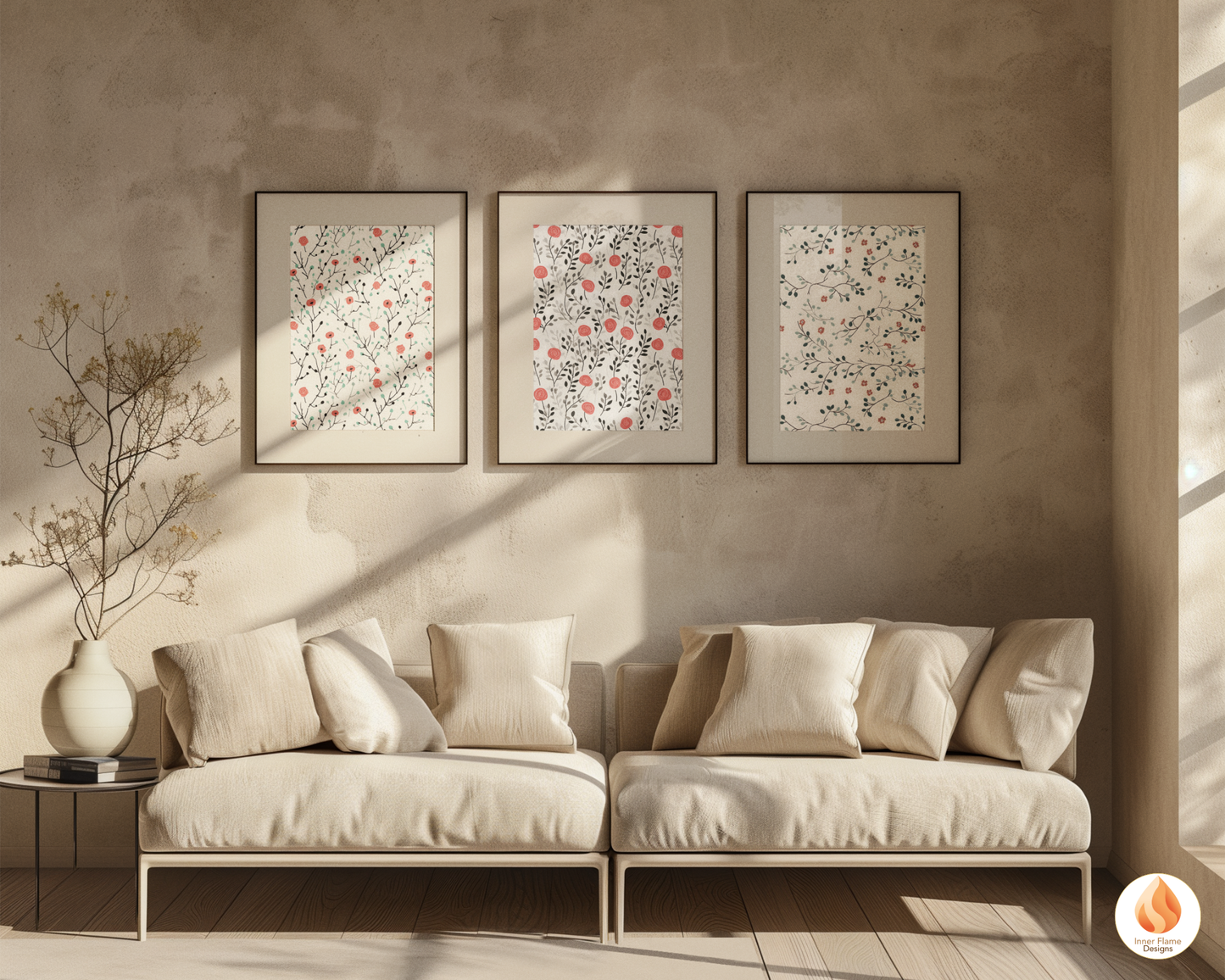 Minimalist Rose Floral Surface Patterns | Seamless Patterns for Wallpaper, Textiles, Packaging and Digital Designs