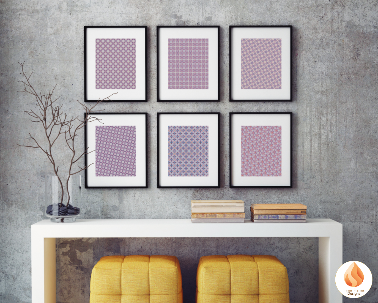 Serene Geometric Surface Patterns | Seamless Patterns for Wallpaper, Textiles, Packaging and Digital Designs