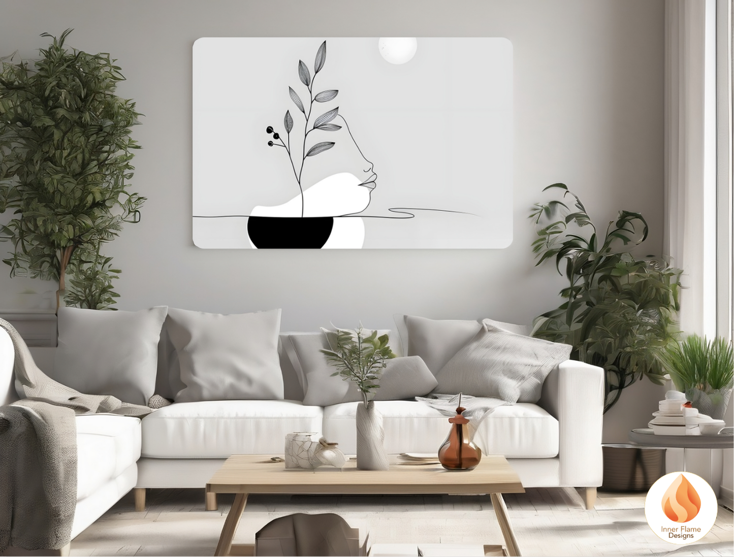 Sophisticated Line Art for Modern Home Design | Triptych Artwork