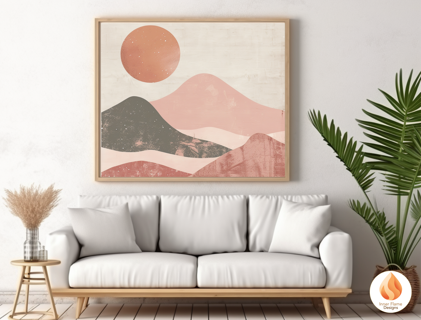 Soothing Boho Wall Art Décor for Modern Home Design | Triptych Artwork (Series 5)