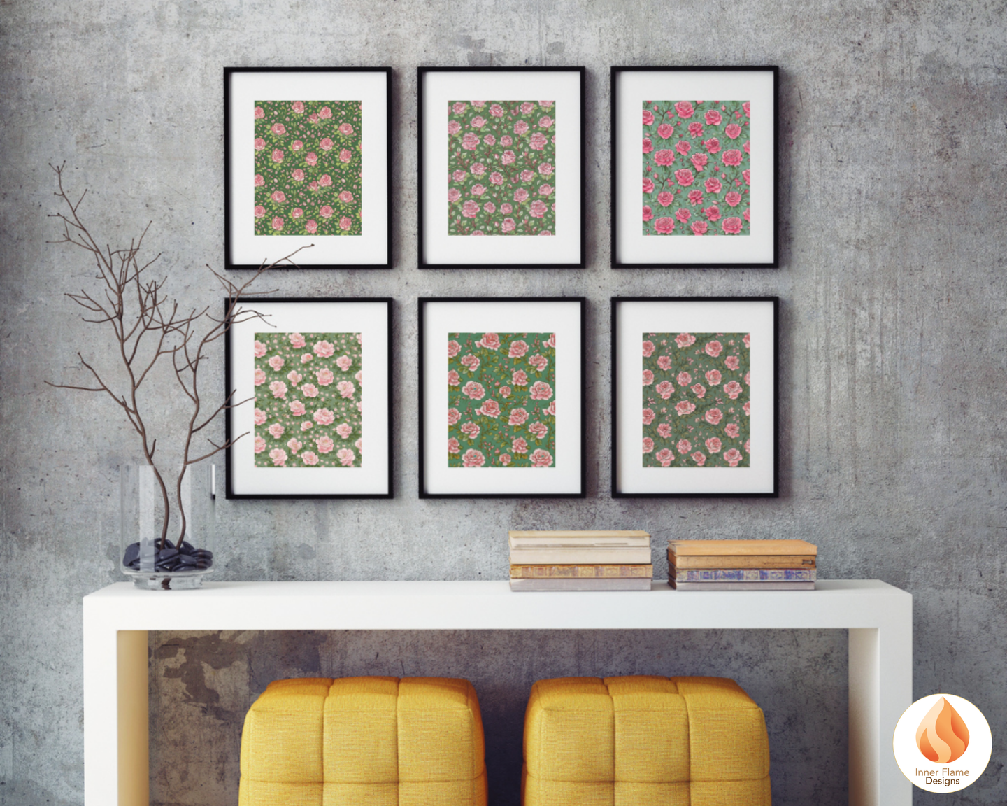 Lush Rose Floral Surface Patterns | Seamless Patterns for Wallpaper, Textiles, Packaging and Digital Designs
