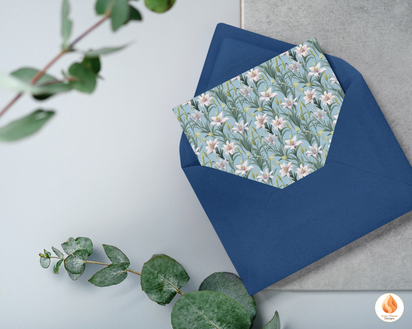 Tranquil Lily Floral Surface Patterns | Seamless Patterns for Wallpaper, Textiles, Packaging and Digital Designs