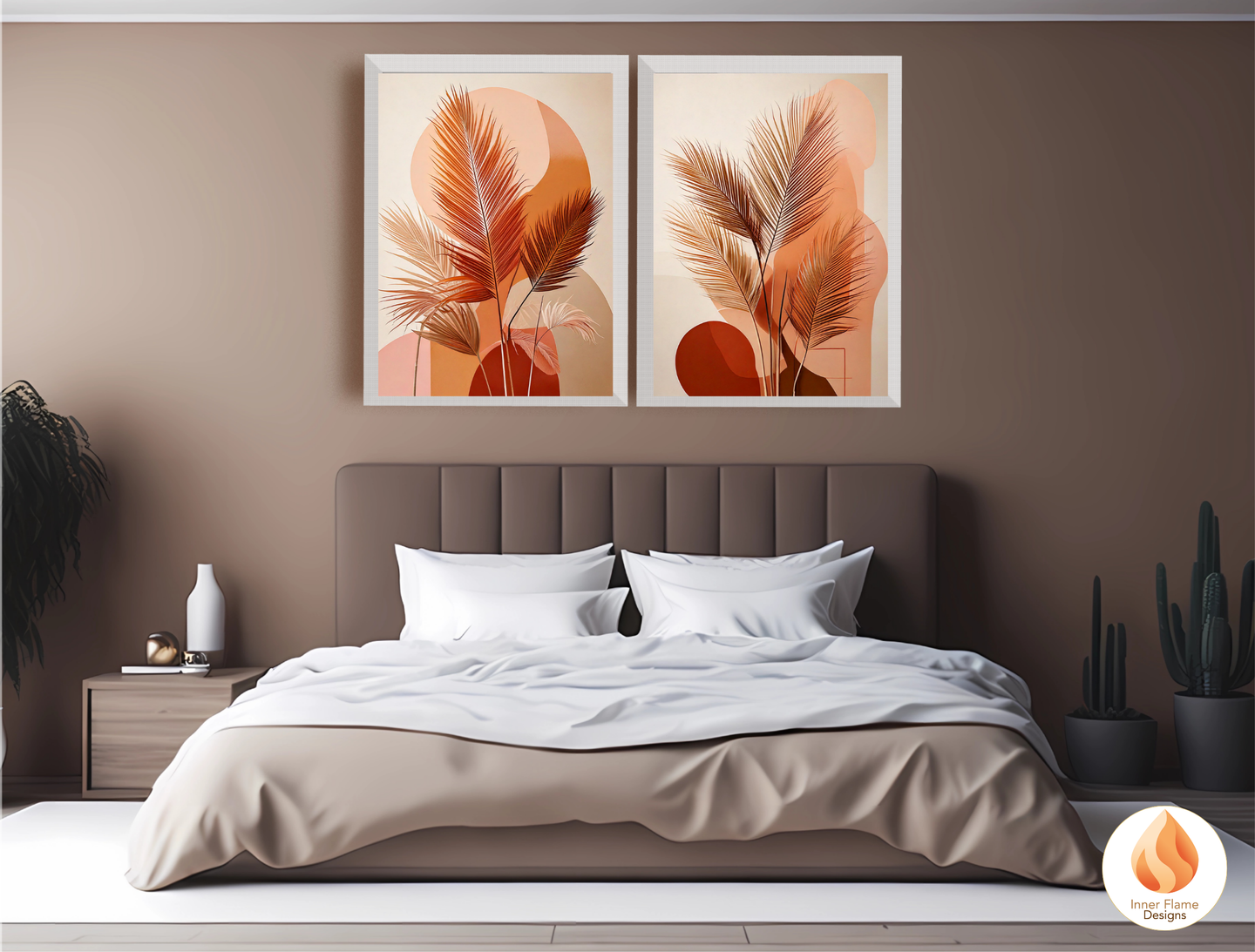 Radiant Botanical Art for Modern Home Design | Triptych Artwork