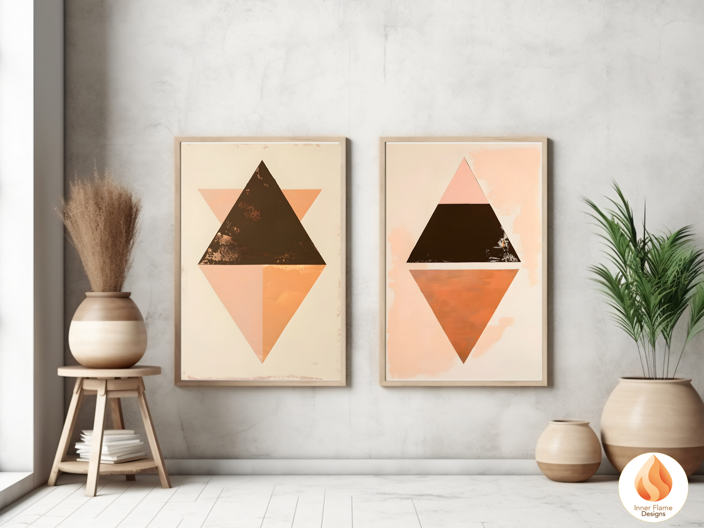 Classy Geometric Abstract Wall Art for Home Décor