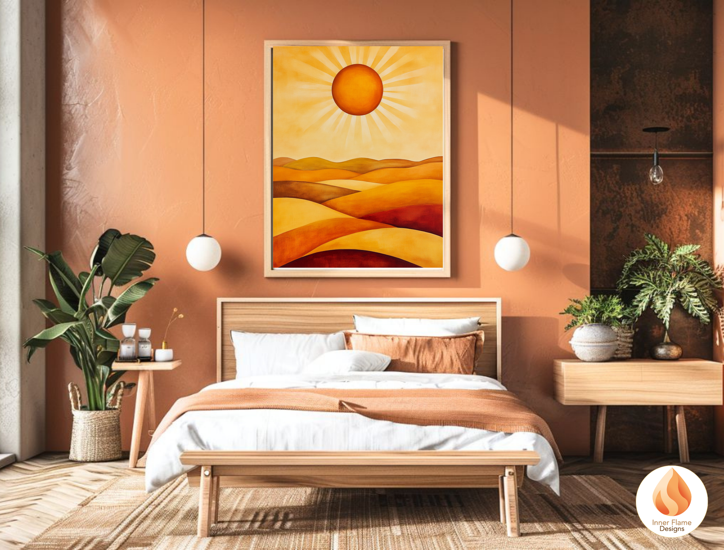 Vibrant Boho Wall Art Décor for Modern Home Design | Triptych Artwork