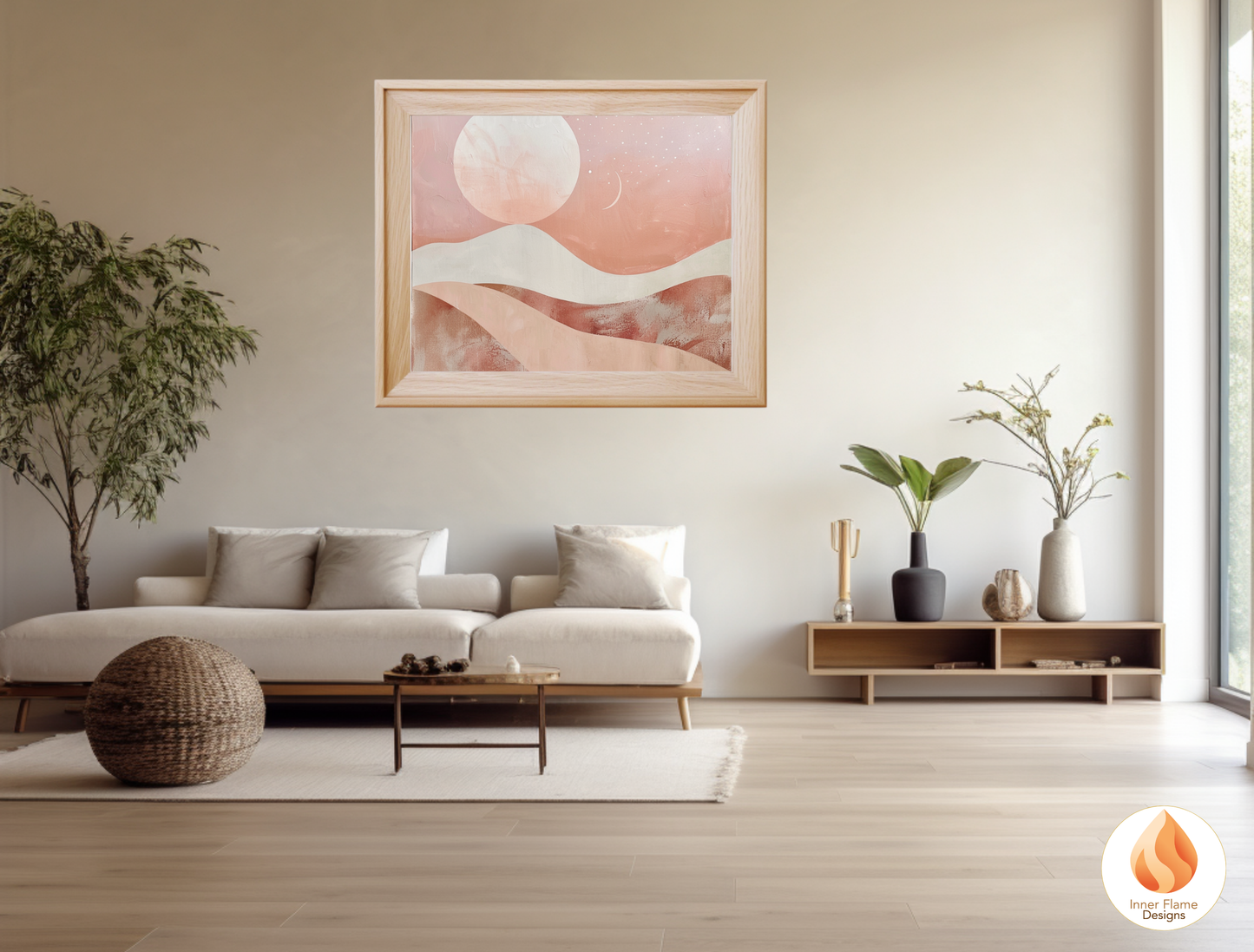 Soothing Boho Wall Art Décor for Modern Home Design | Triptych Artwork (Series 5)