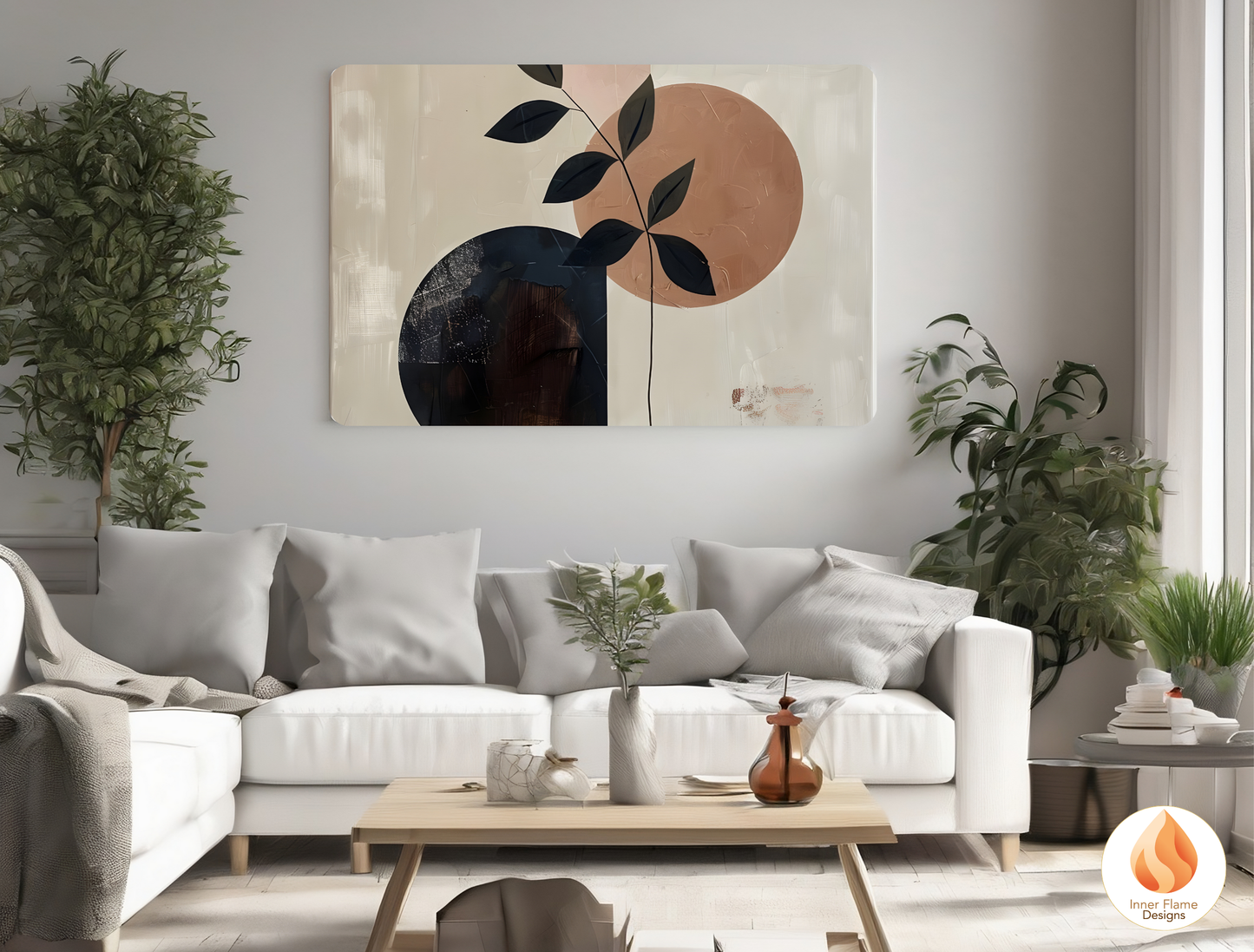 Charming Japandi Art for Modern Home Design | Triptych Artwork (Series 1)