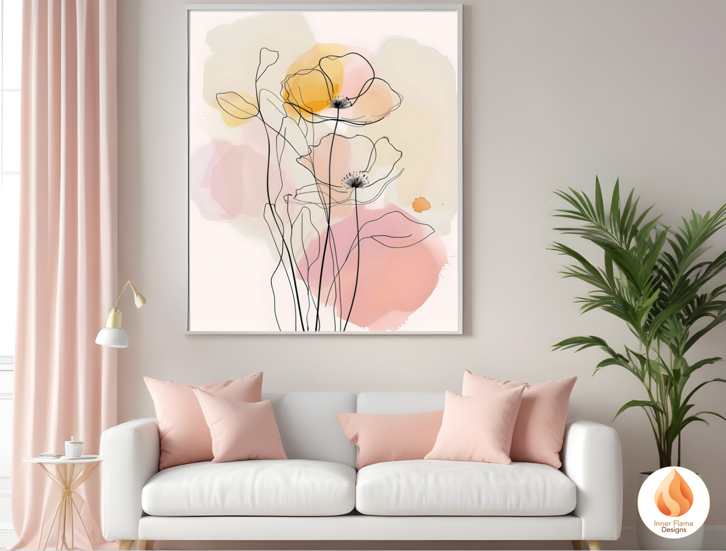 Graceful Line Art for Modern Home Design | Triptych Artwork (Series 4)