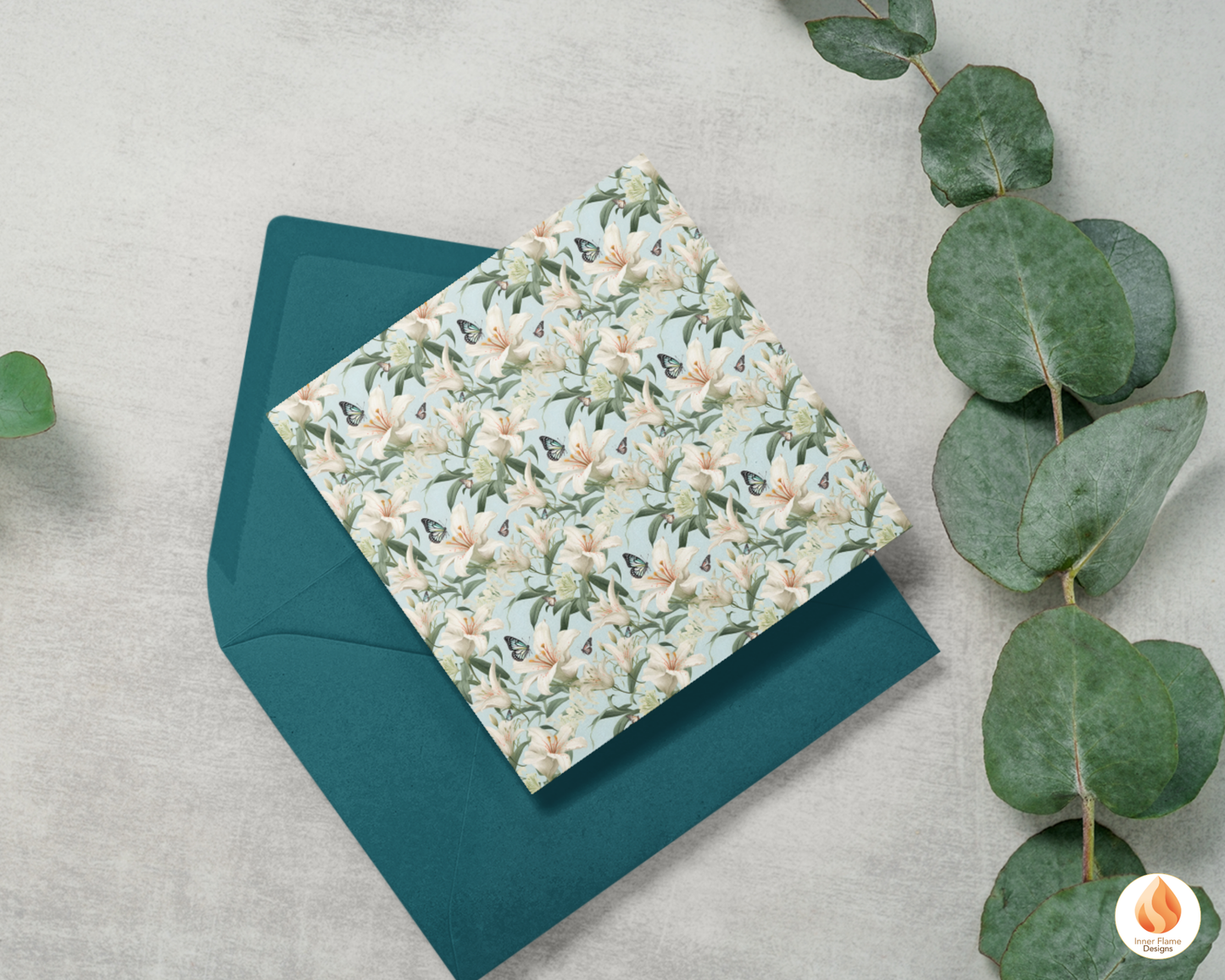 Tranquil Lily Floral Surface Patterns | Seamless Patterns for Wallpaper, Textiles, Packaging and Digital Designs