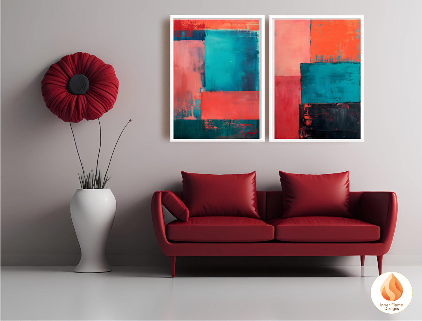 Expressive Minimalist Art for Modern Home Design | Triptych Artwork