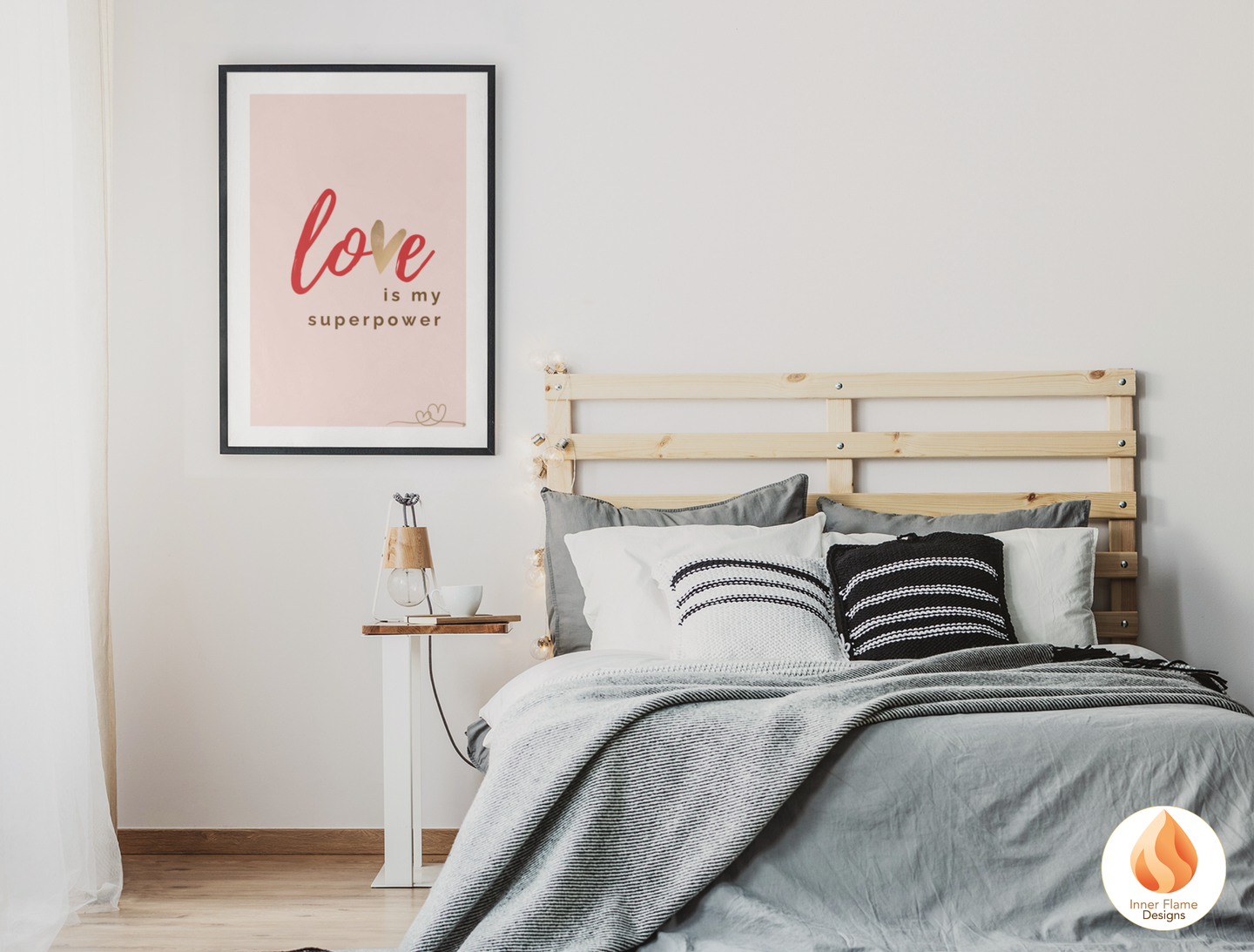 Motivational Poster with Love Inspirational Quote 5 - "Love Is My Superpower"