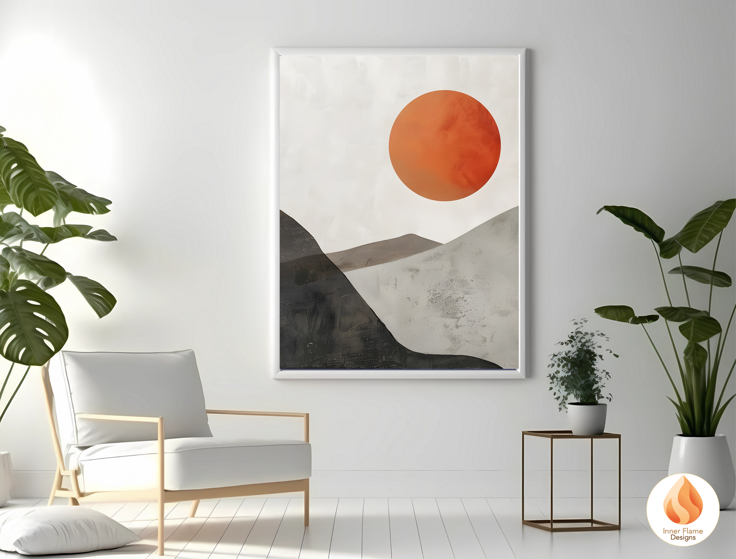 Ethereal Japandi Art for Modern Home Design | Triptych Artwork (Series 5)