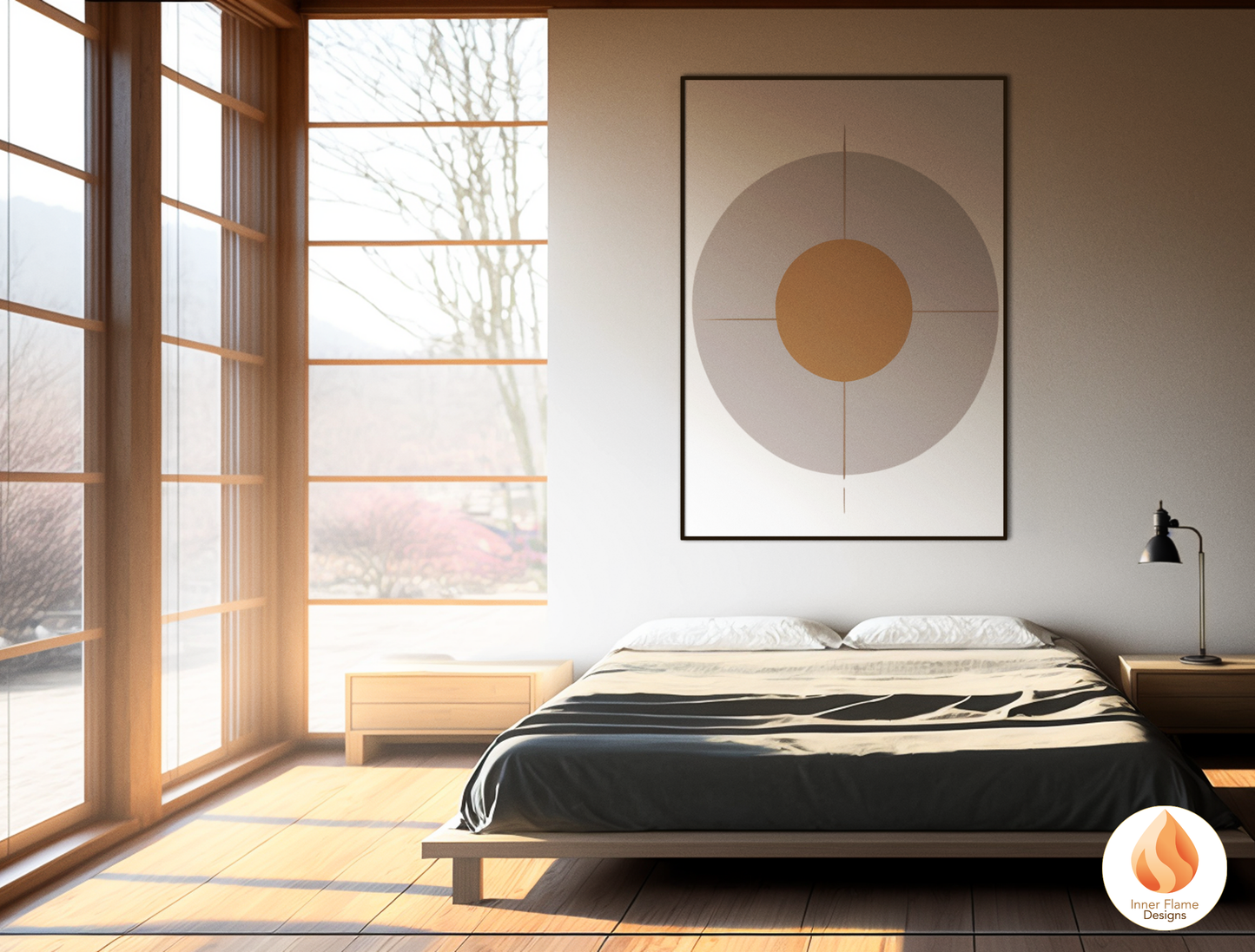 Minimalist Geometric Artwork for Modern Home Design | Diptych Artwork
