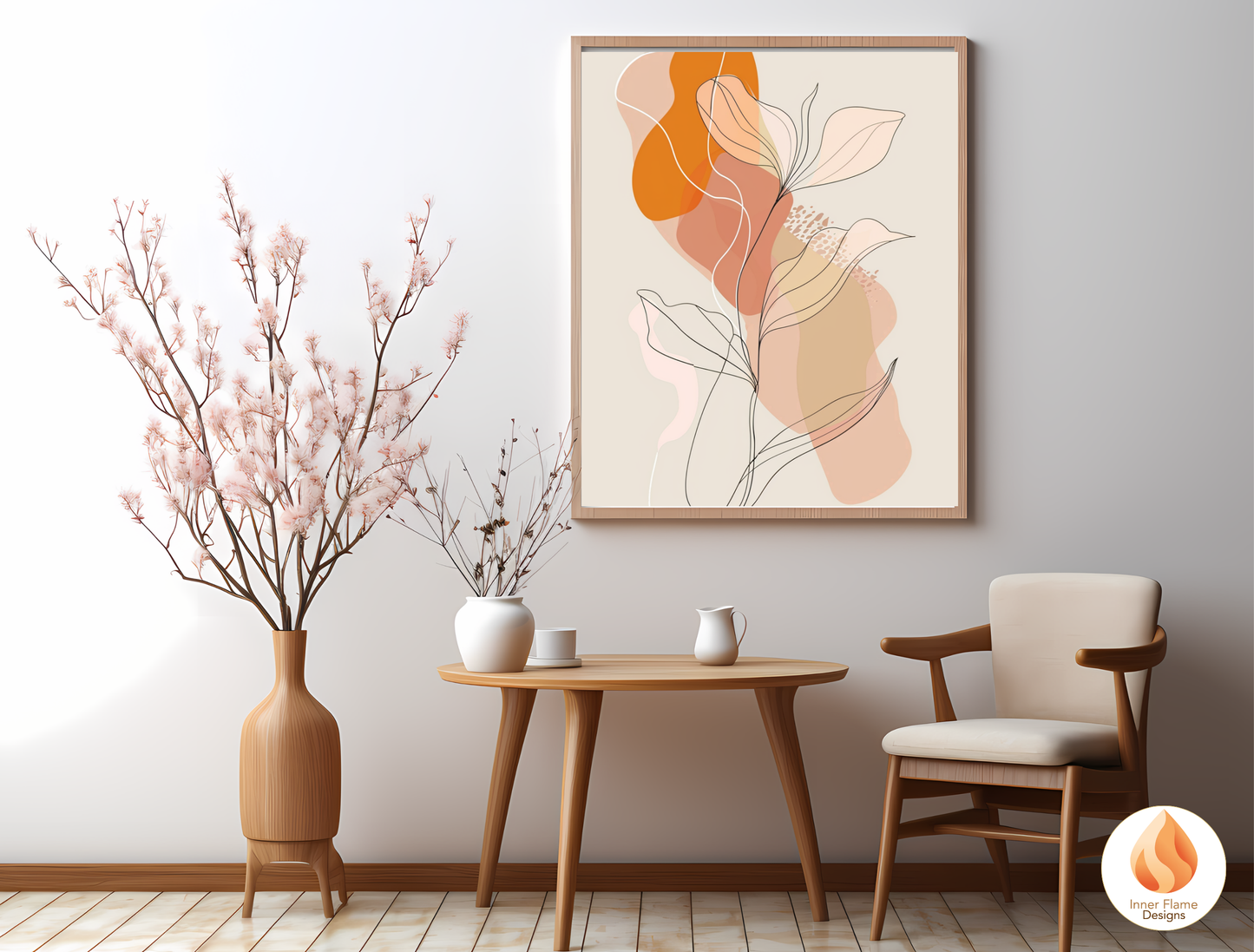 Graceful Line Art for Modern Home Design | Triptych Artwork (Series 1)
