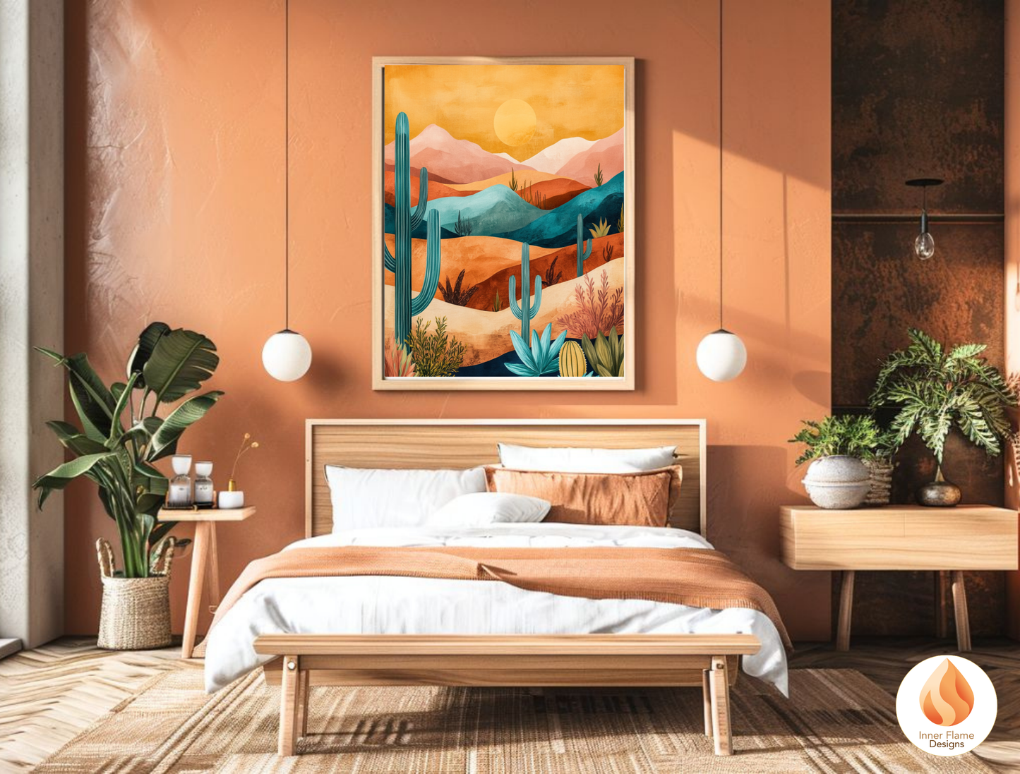 Exotic Boho Wall Art Décor for Modern Home Design | Triptych Artwork