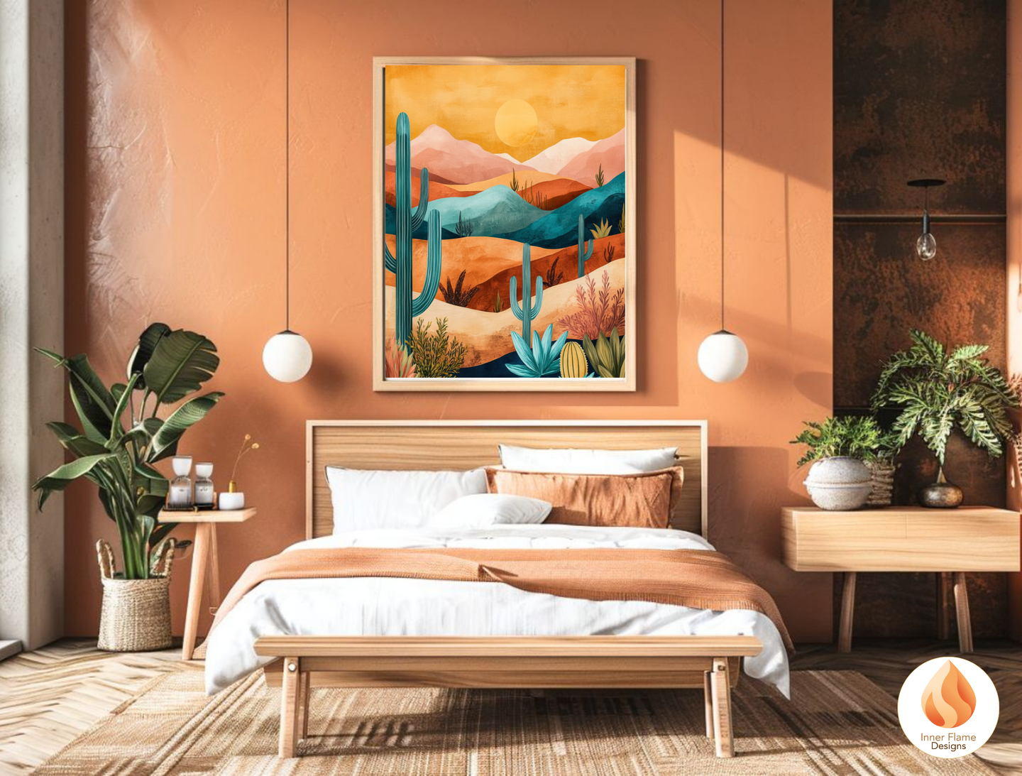 Exotic Boho Wall Art Décor for Modern Home Design | Triptych Artwork
