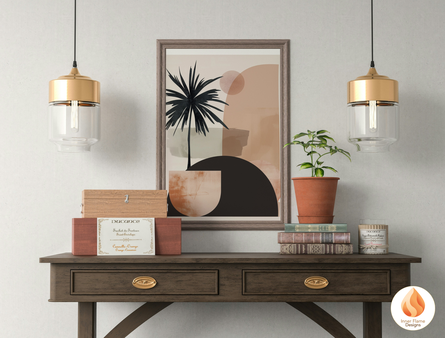 Calming Japandi Art for Modern Home Design | Triptych Artwork